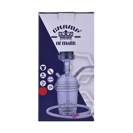 Shisha-Komplettset – ideal für Reisen, Strand, Festivals – Shisha mit Silikonschlauch, Zange, Wasserpfeife, komplettes modernes Acrylglas-Set