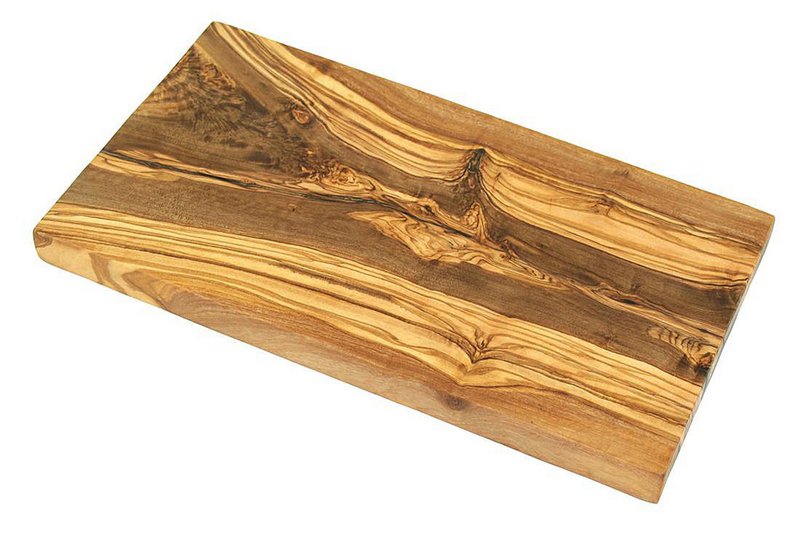 Frühstücksbrett eckig 25 x 15 cm aus Olivenholz