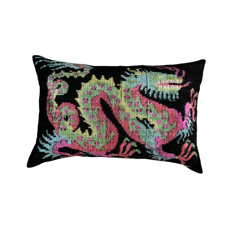 Velvet Ikat Kissing Zyrona 60x40 cm