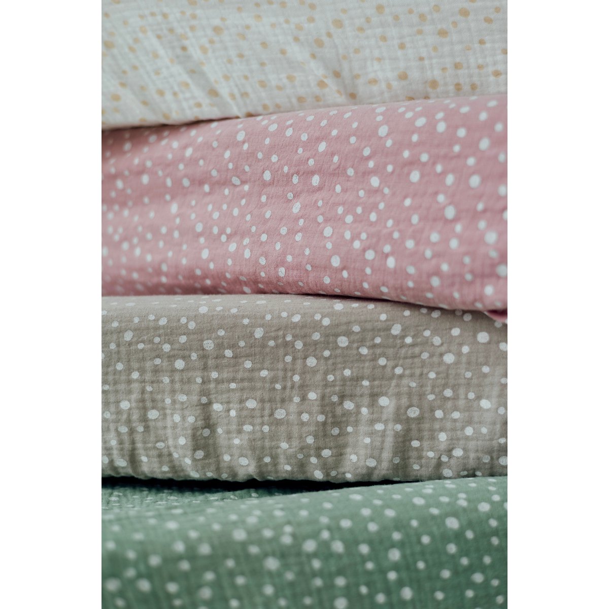 Tisu luierveranderende kussendeksel, blush stip