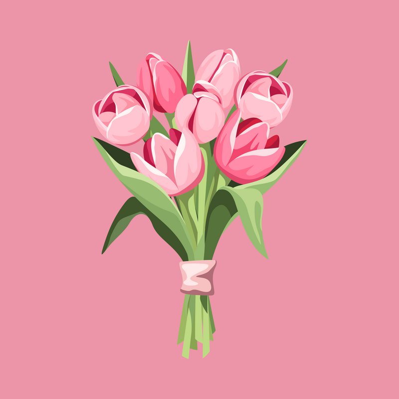Forex Tile 10x10 cm - Tulpen- %2310103030445