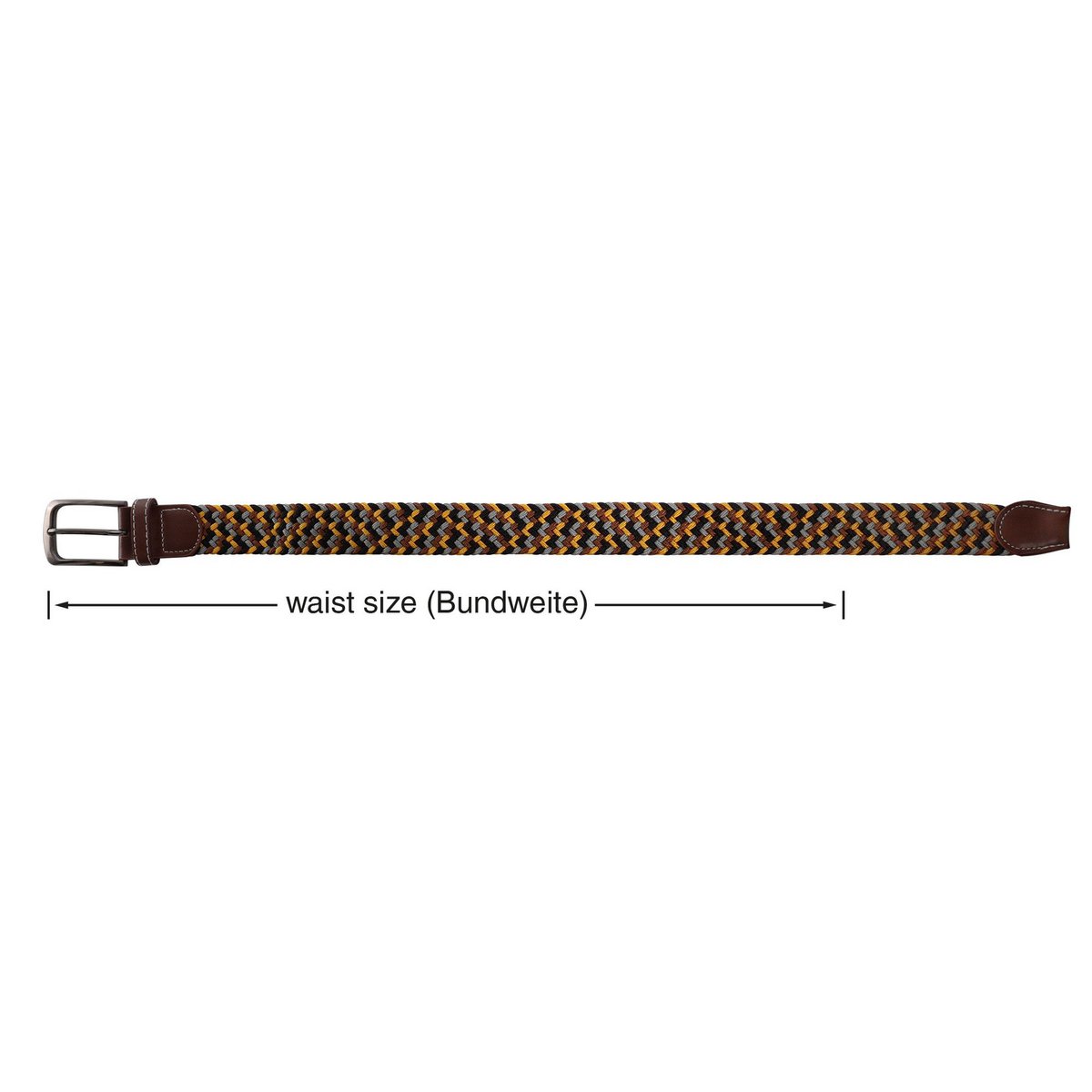 Ceinture textile tressée dans les tailles 110 cm (M)