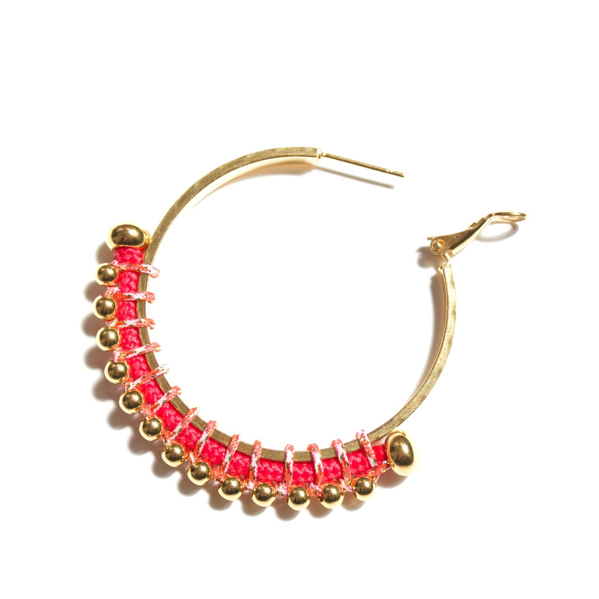 BURITICA colorful golden hoops 