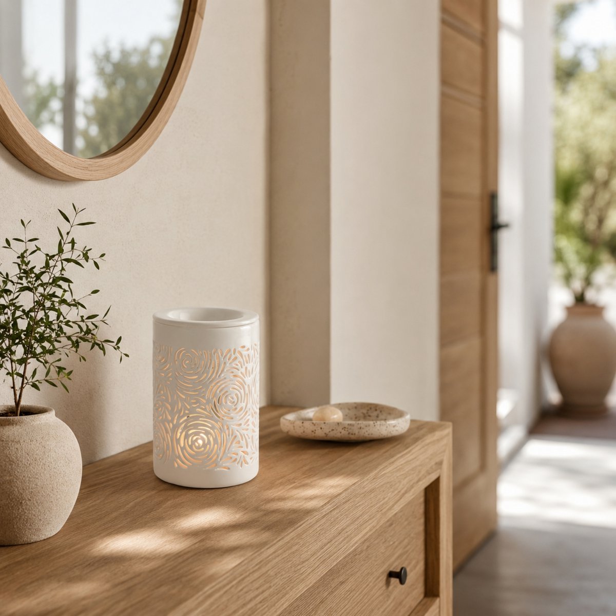 Soft Heat Diffuser – Calorya n°8 – i fint porcelæn – Ambient og diffusionslampe – Dekoration og gaveidé