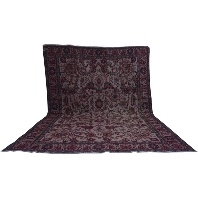 Overfarvet Vintage Pink Orientalsk tæppe