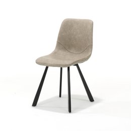Stol bari sort stof vintage beige