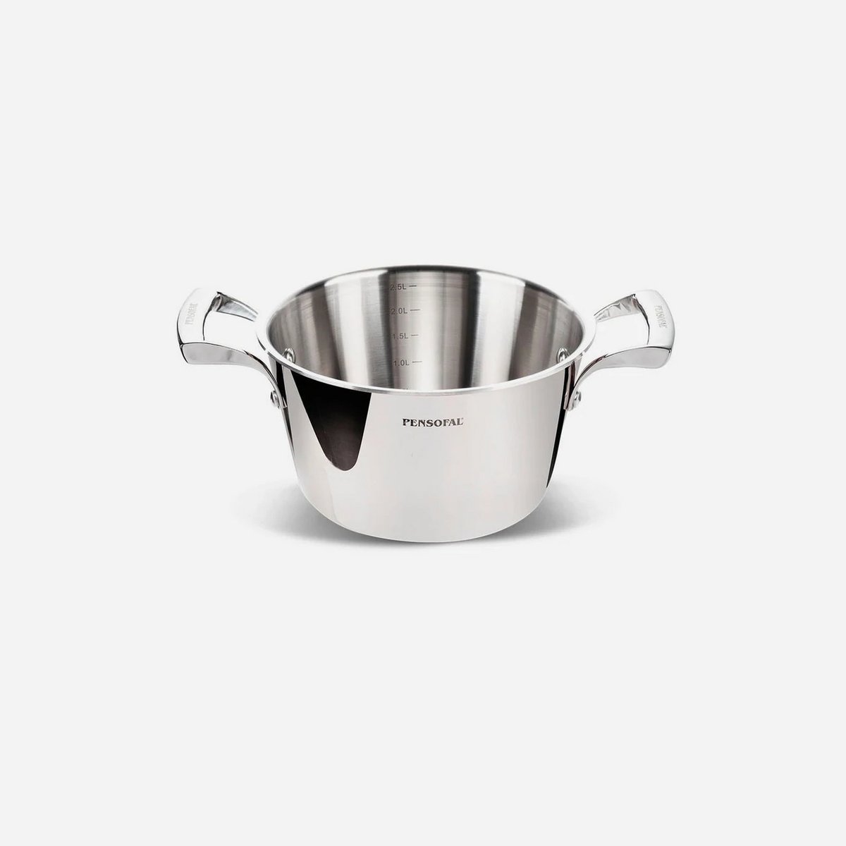 Royal-Saucepan 2 handles stainless steel lid