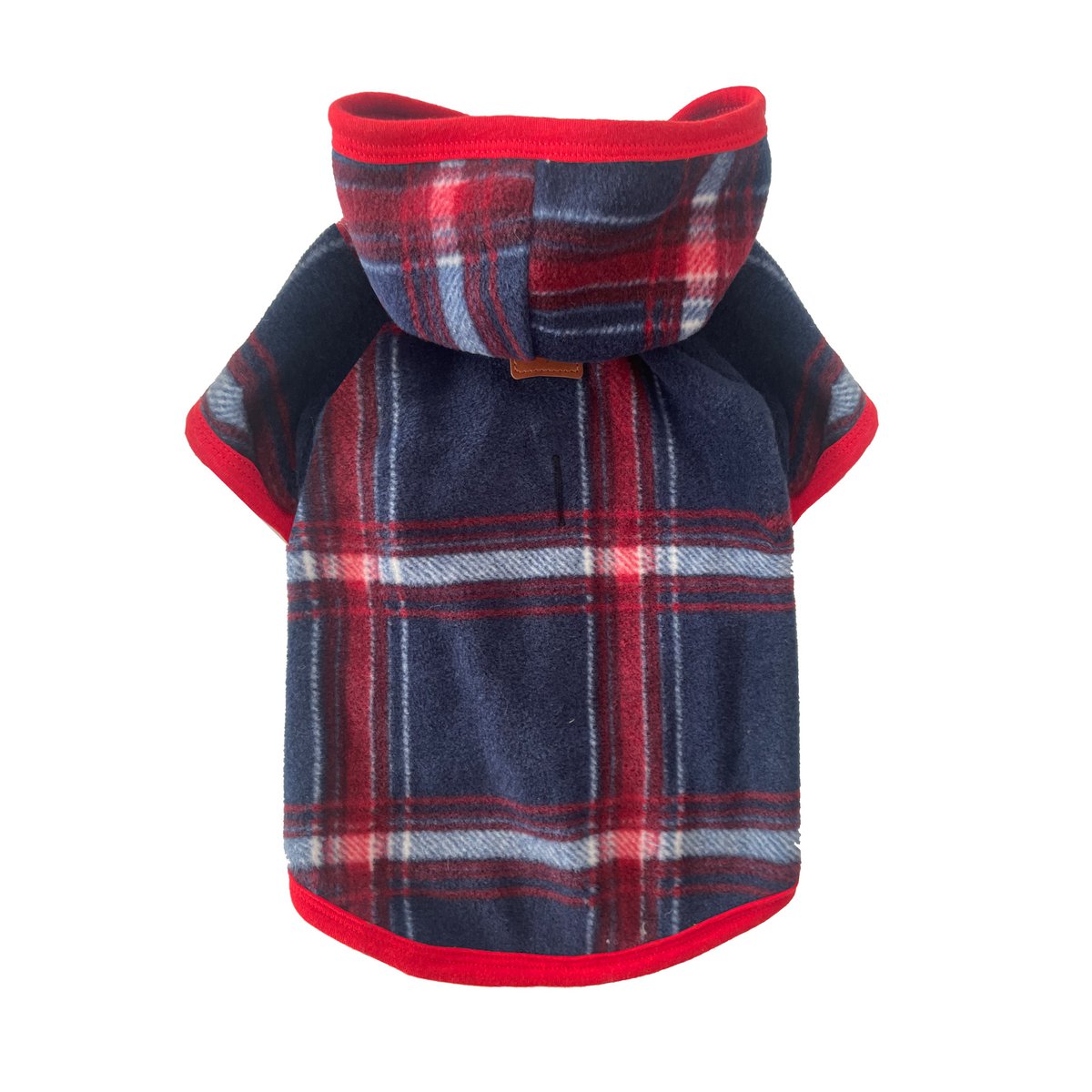 Alpha Dog Lumber Blue Plaid Fleece-hættetrøje (5-Sæt)