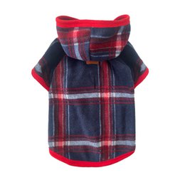 Alpha Dog Lumber Blue Plaid Fleece-hættetrøje (5-Sæt)