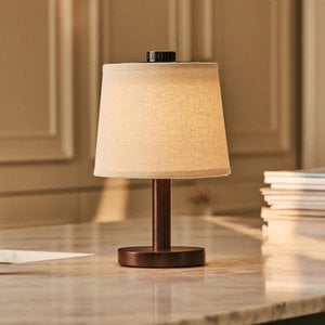 Rover dunkelbraune wiederaufladbare Holzlampe