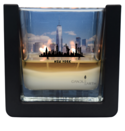 Vela perfumada sorpresa - Ciudades - Nueva York - 235 gr de cera vegana