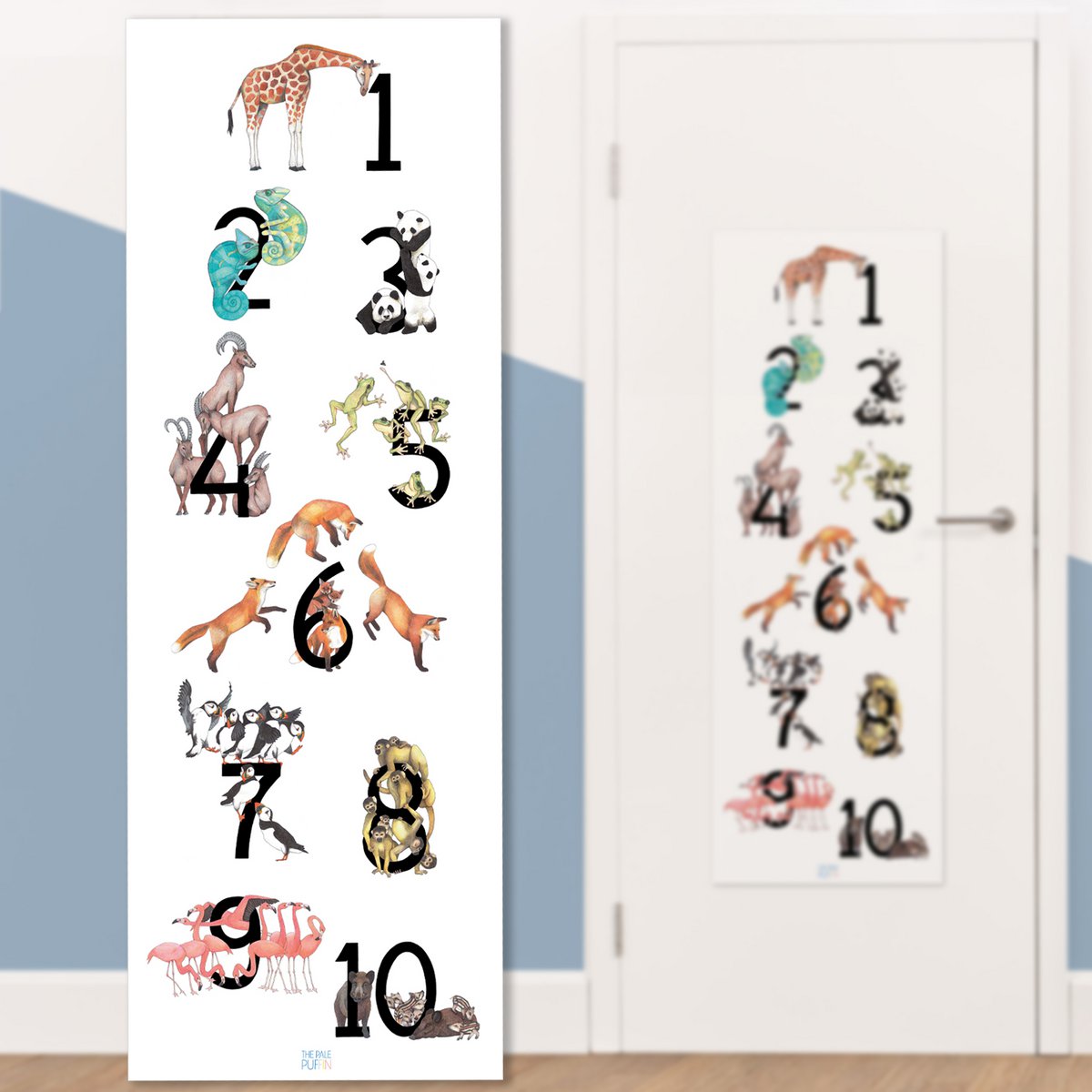 123 plakat Dyr - Dørplakat