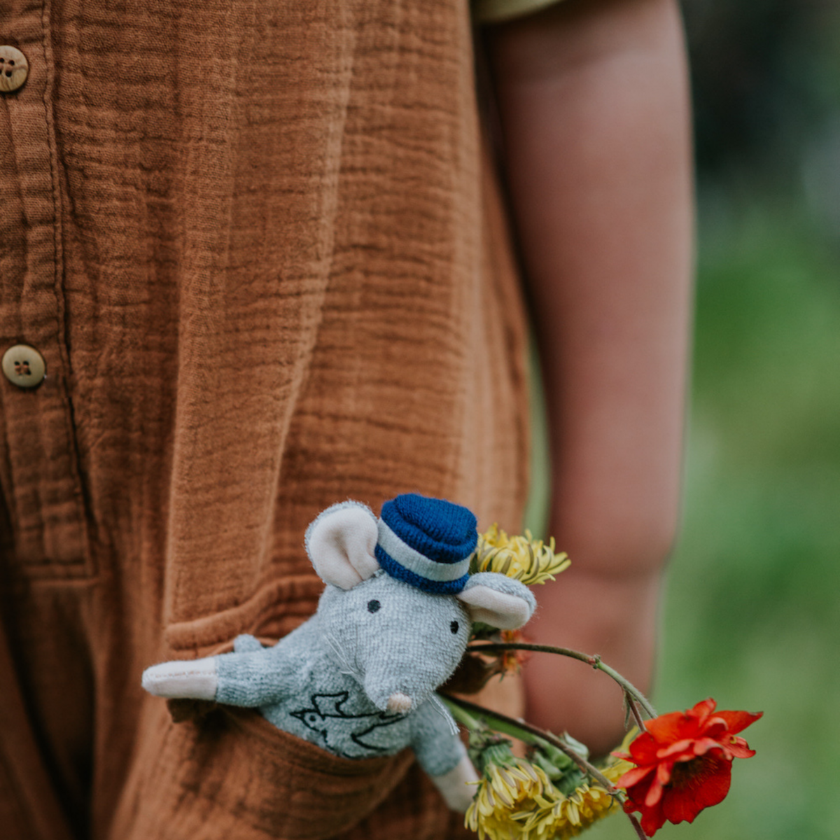 Cuddly Mouse Grandpa Zeeman (12cm) - The Mouse House