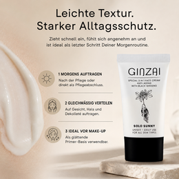 LONGEVITY Crema facial antienvejecimiento 3 en 1 con ginseng