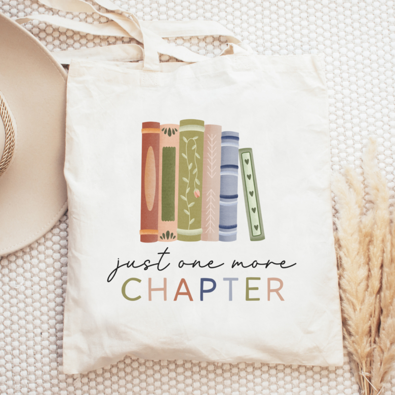 Livres en sac en tissu "One more Chapter" - lecture de sac à provisions
