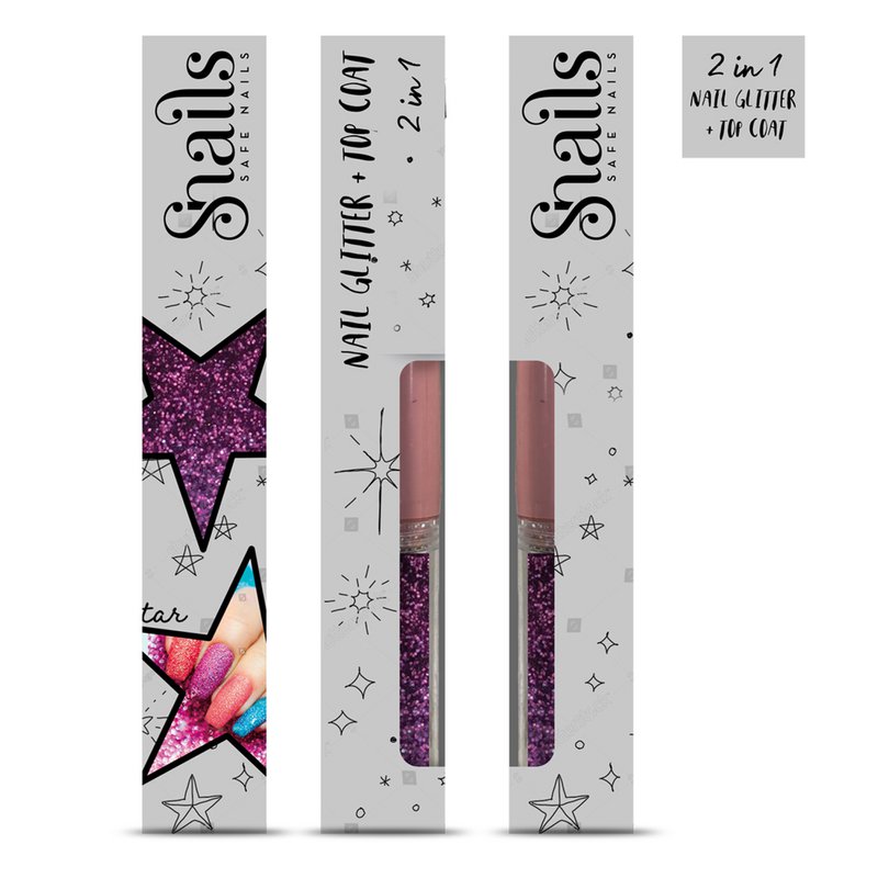 Slakken - Nagel Glitter 2-in-1