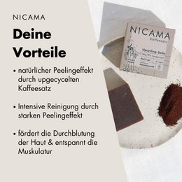 NICAMA - upcycling soap with coffee grounds