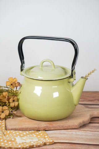 Enamel kettle citron 2,5 L Isabelle Rose