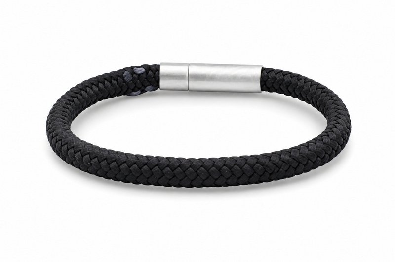 Pulsera de cuerda 6mm - Colección Ruyter | Edición plata