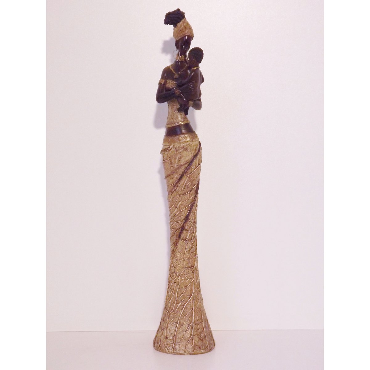 African lady with baby