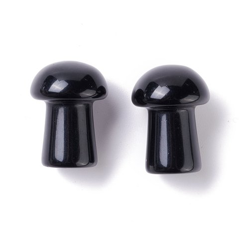 Sattva-Felsen | Obsidian-Ruhe | Gua Sha Spa Pilz 20mm