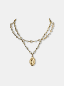Layered Necklaces with Medallion - Set