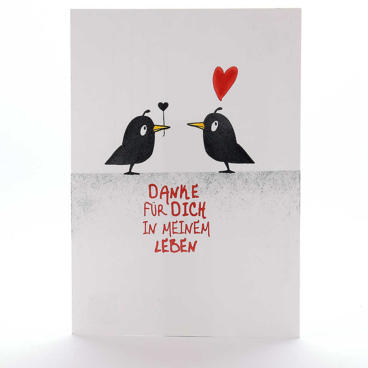 Stempel: Vogel mit Herz