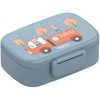 Children's lunch box with compartments, light and leak-proof - fire brigade