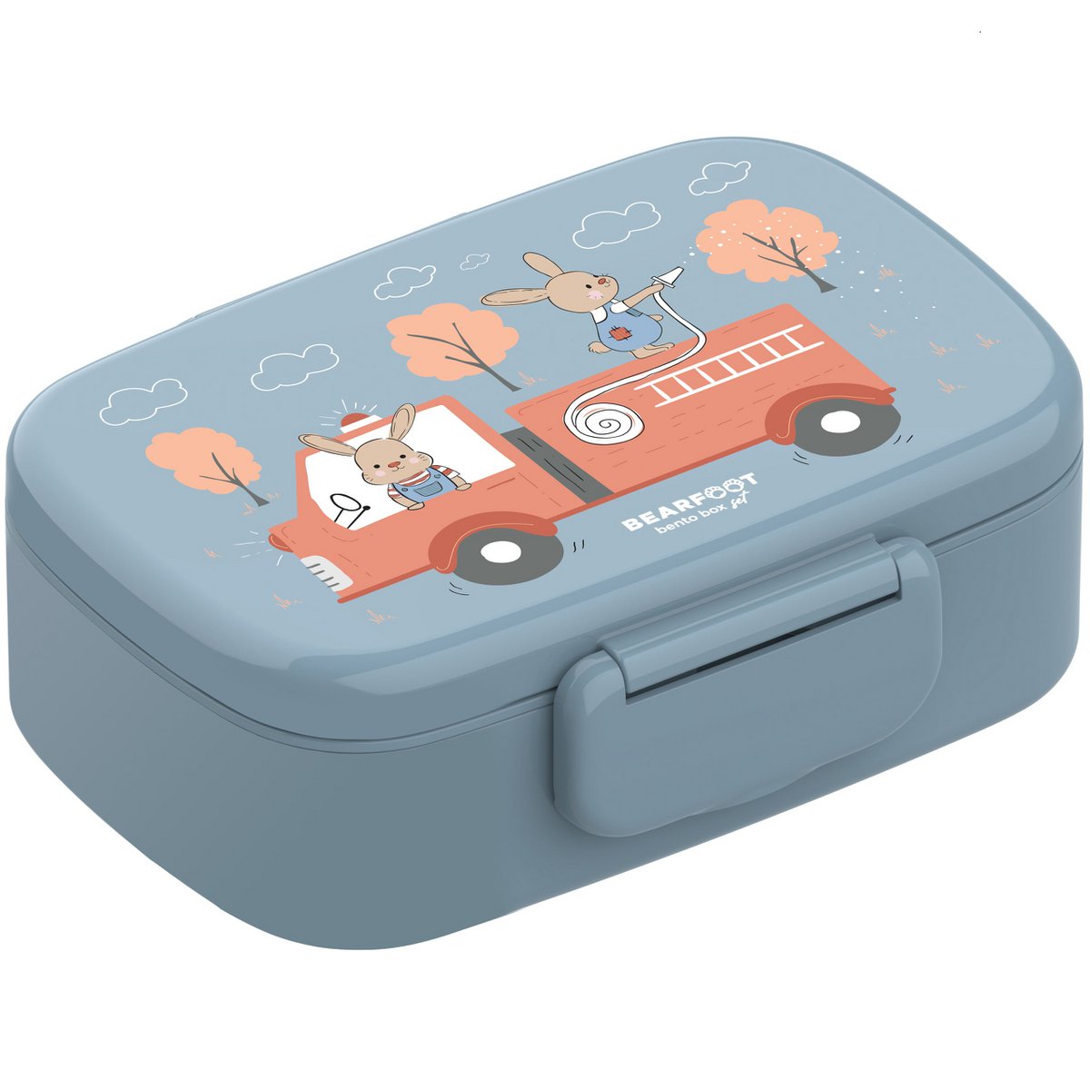 Boîte à lunch enfant à compartiments, légère et étanche - pompiers