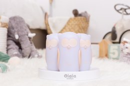Path of Light - Côme, Charles & Camille Owls - Induction Charging - White