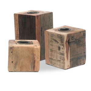Kandelaar Cube set van 3