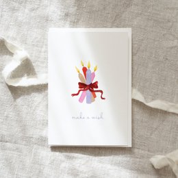 Grußkarte · Colorful wish | Candles