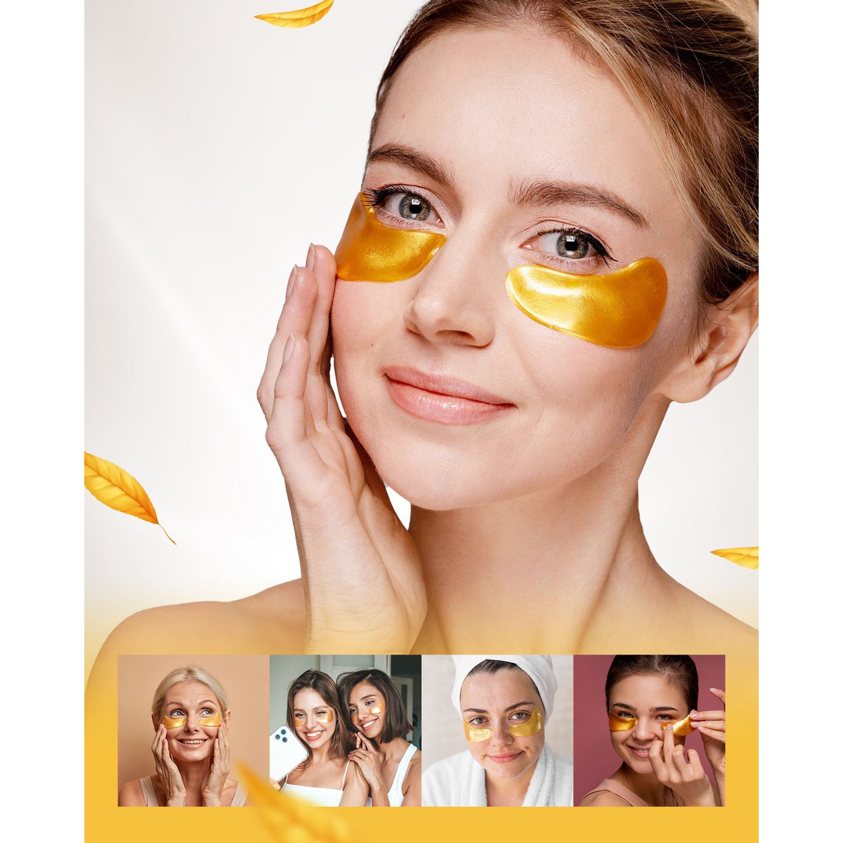 24K Goud Collageen oogmasker 12 paar