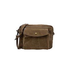SAC BANDOULIERE CUIR DAIM ANAELLE