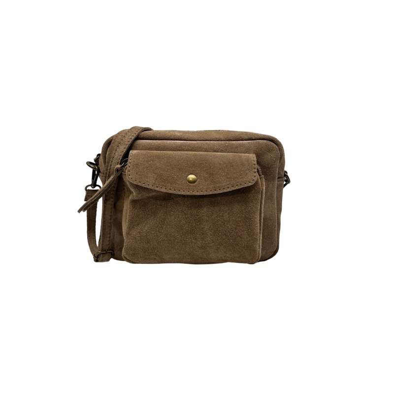 SAC BANDOULIERE CUIR DAIM ANAELLE