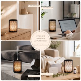Ultrasonic Diffuser - Verona – Multifunction Diffusion with Remote Control – Metal and Glass – Scented Scents – Decorative Object