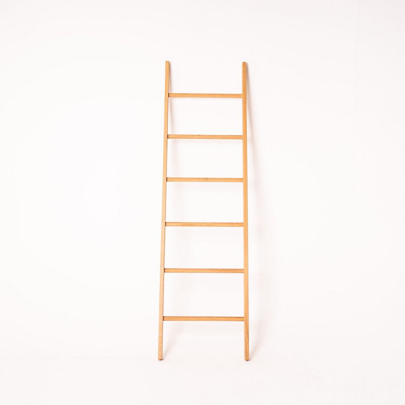 Escalera para ropa, escalera para toallas de roble macizo