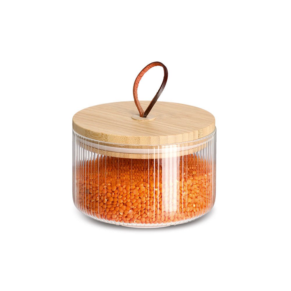 Storage jar with bamboo lid FSC 100%