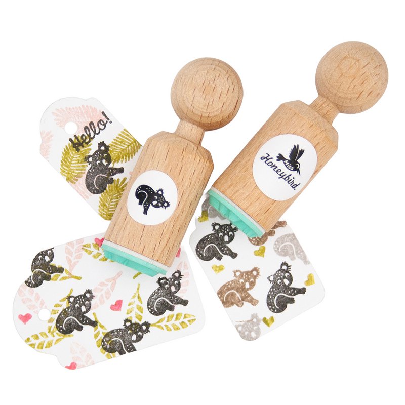 Stempel Mini Koala – idealny do artykułów papierniczych, scrapbookingu, czasopism i projektów typu „zrób to sam” – uroczy wzór zwierząt dla dzieci i miłośników przyrody