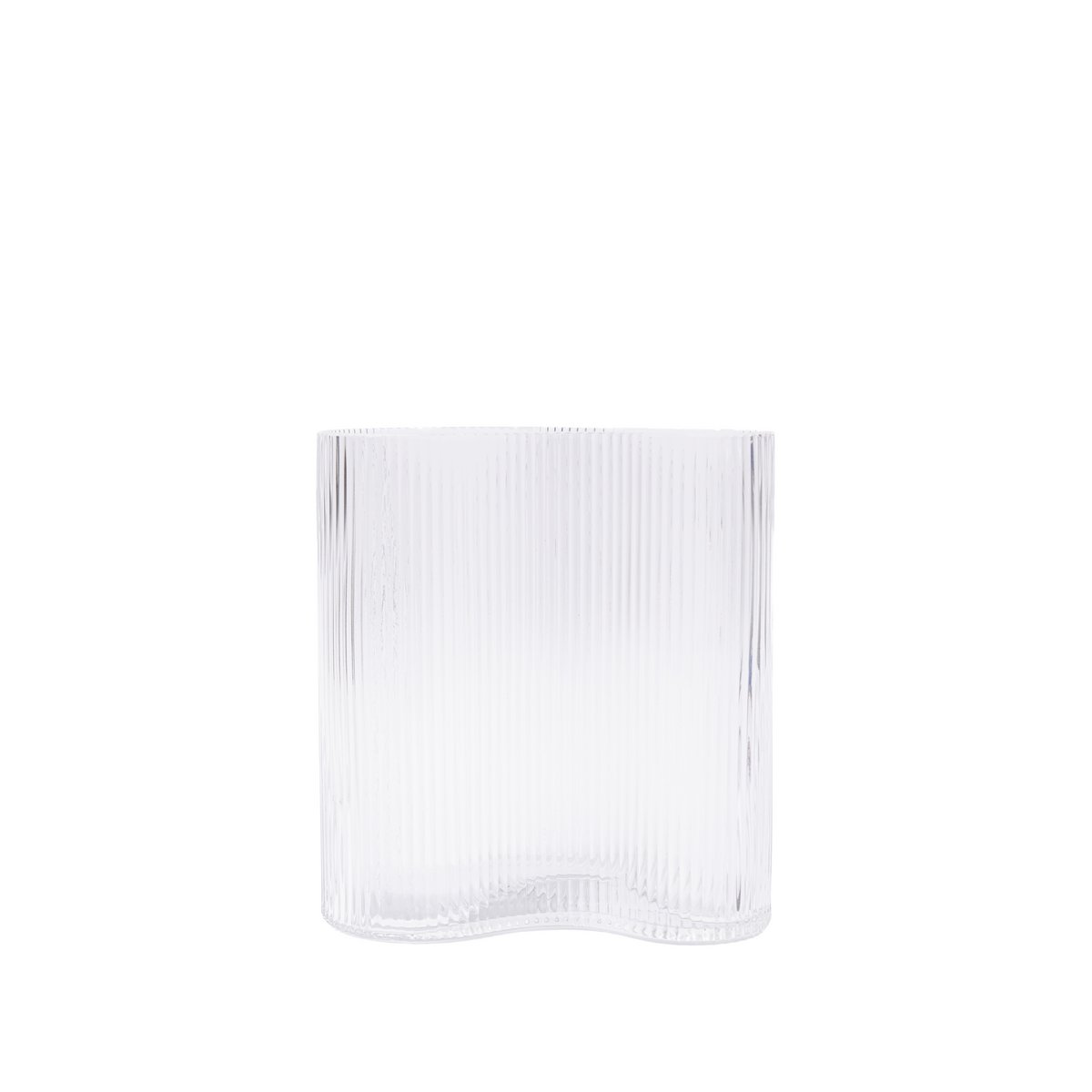 MIST SERIES SHORT CLEAR VASE