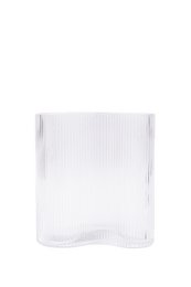 MIST SERIES SHORT CLEAR VASE