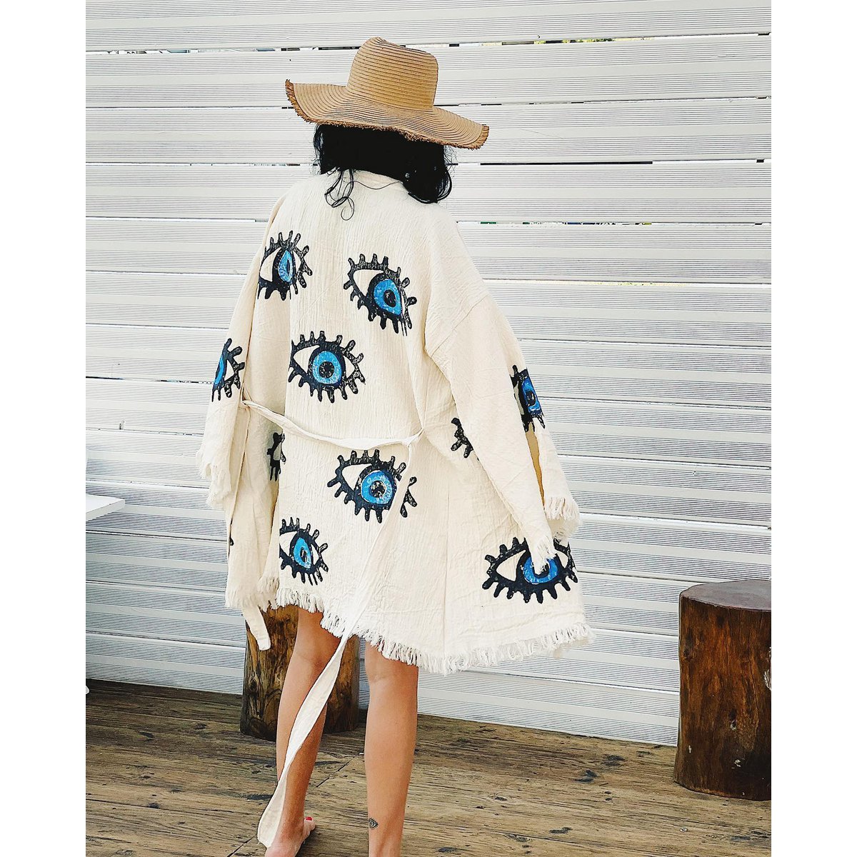 Økologisk bomuld Short Kaftan Matia