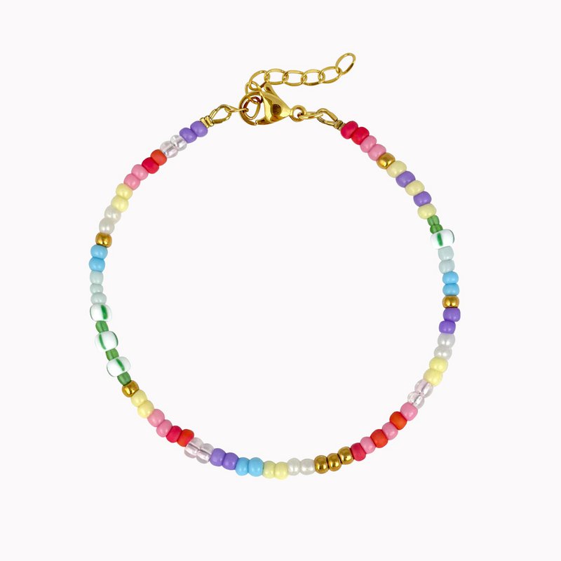 Bead bracelet rainbow multi -color