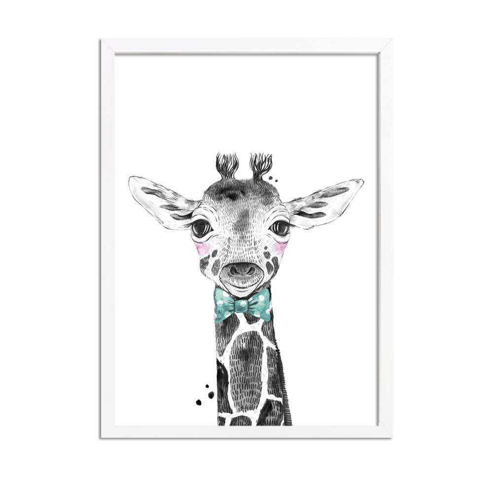 Giraffe Kinderkamerposter Strikje