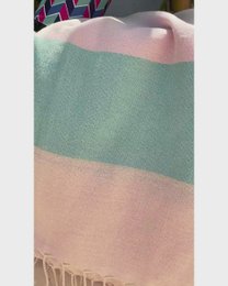TOWEL TO GO PALERMO Cotton Beach Towel 180x100 cm | Lightweight | Mint / Pink | with Gift Box