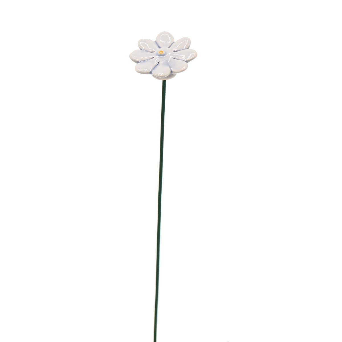 Daisy flower ceramic mini light blue 2.5 cm
