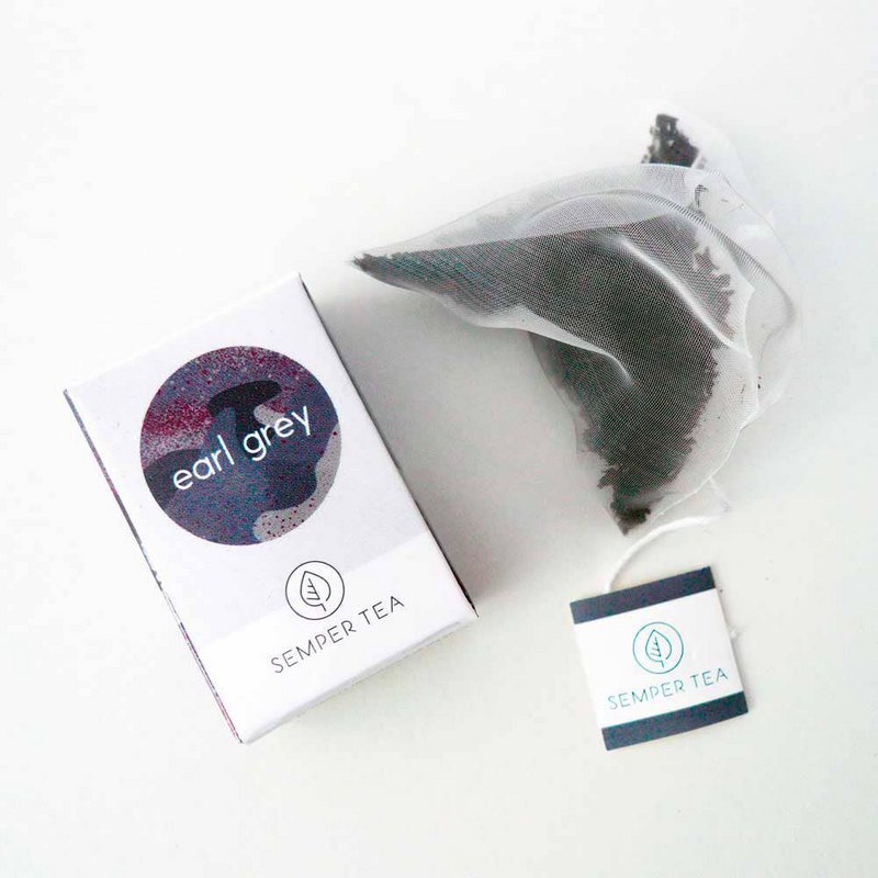 EARL GREY organic aromatic Black tea I Pyramid bag