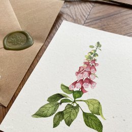 Greeting Card - Foxglove