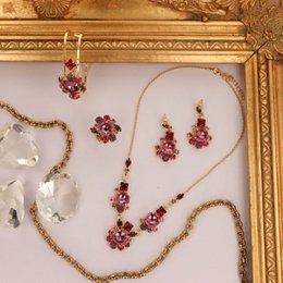 Lalique Earrings Pink