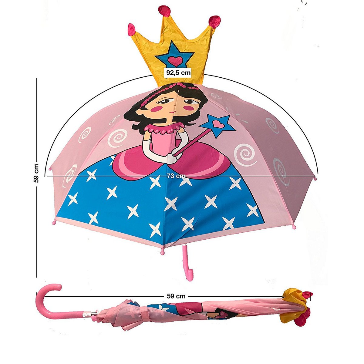 Parapluie princesse rose